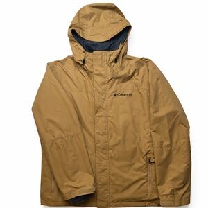 Columbia Men's Brown Hooded Raincoat